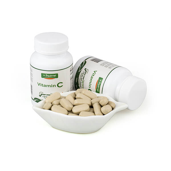 Vitamina C 1500 Mg 120 Tabletas Cápsula de liberación programada para blanquear la piel
