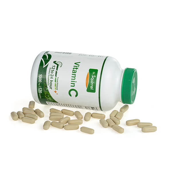Vitamina C 1000 mg 120 comprimidos comprimidos de liberación sostenida para la inmunodeficiencia