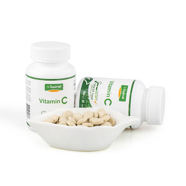 Vitamina C 500 Mg 90 Tabletas Cápsula de liberación programada para blanquear la piel