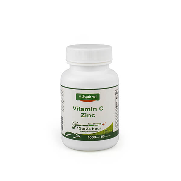 Vitamina C1000mg Zinc blanqueador 15 mg 60 tabletas Tabletas de liberación sostenida