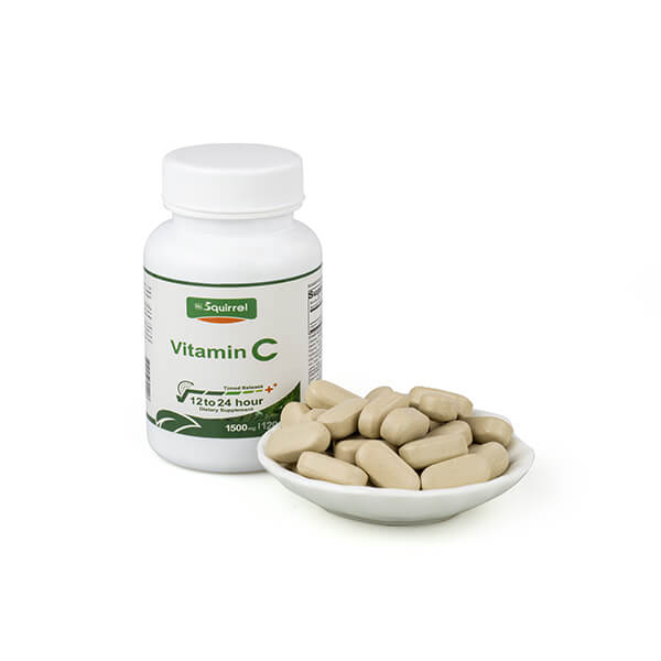 Vitamina C 1500 Mg 120 Tabletas Cápsula de liberación programada para blanquear la piel
