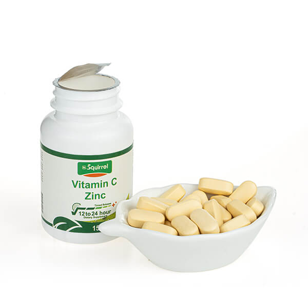 Vitamina C 1500 mg y zinc 15 mg 60 comprimidos comprimidos de liberación sostenida para blanquear la piel