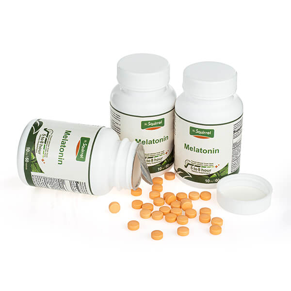 Liberación programada de melatonina 10 mg 60 tabletas con marcas privadas