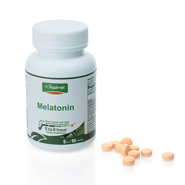 Melatonina 5 Mg 60 tabletas de liberación sostenida 5-8 h Ayuda para dormir Tableta