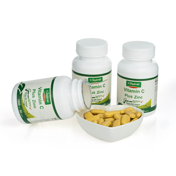 Vitamina C 1000 mg y zinc 15 mg 180 tabletas de liberación programada Tableta para tragar