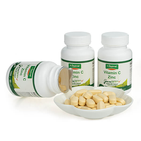 Vitamina C 1500 mg y zinc 15 mg 60 comprimidos comprimidos de liberación sostenida para blanquear la piel