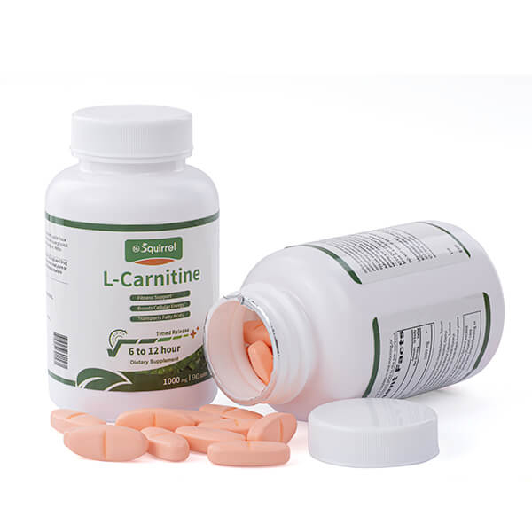 L-Carnitina 1000 Mg 90 Tabletas Liberación sostenida Tragando Pérdida de peso